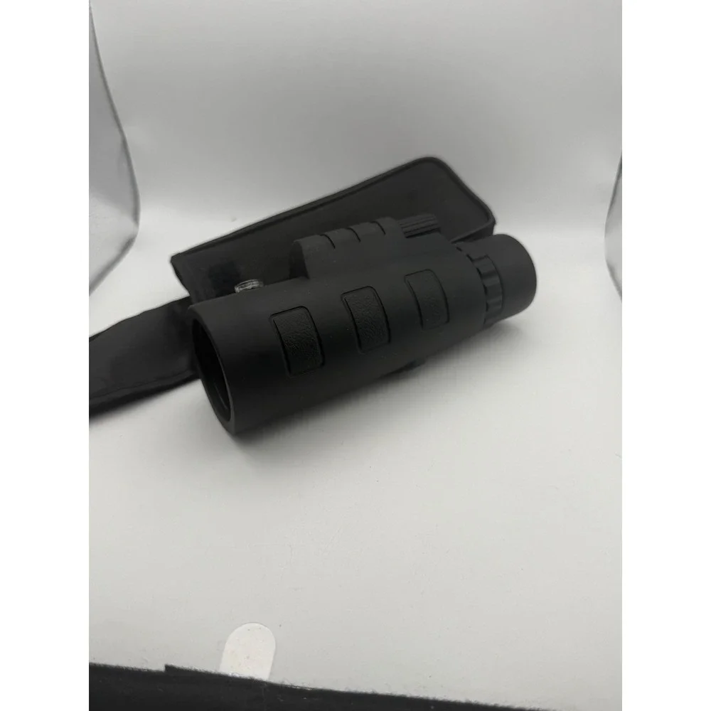 40x60 High Power Monocular Telescope with Compass and Carrying Case Black